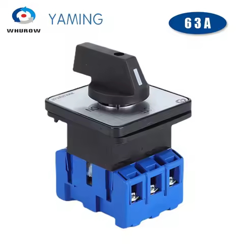 YMD11-63T On Off 690V 63A Silver Contact 3 Phase 3P Rotary Changeover Cam Selector Interruptor Isola