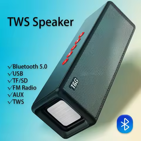 TG271 10W Portable Bluetooth Speaker Music Boombox USB Speakers AUX TF FM Radio High Power Bass Subw