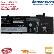 (ส่งฟรี ประกัน 1 ปี)Battery Notebook Lenovo ThinkPad T480S TP00092A L17L3P71 L17M3P71 L17M3P72 ของแท้