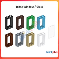 Brickphils Part 60593 / 60602 - 1x2x3 Window / Glass