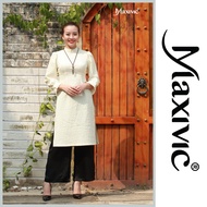 Áo Dài Cách Tân Laya Kem Hoa Nổi - Design by Maxivic M122223