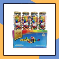 D'King Bonibol Rainbow 4 Bottles 250g/Bottle of Sugar-Coated Biscuits in Various Colors Dking D King