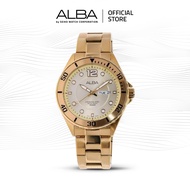 Alba Jam Tangan Pria AV3500 Quartz Stainless Steel Gold Watch