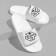 D4T - Trendy Graphic Men's and Women's Slop Sandals, Soft and Comfortable Slide Sandals for Everyday