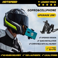 HOTSPEED Helmet Phone Holder Gopro Cellphone Mount for Motorcycle Action Sport Camera Mount Vlog