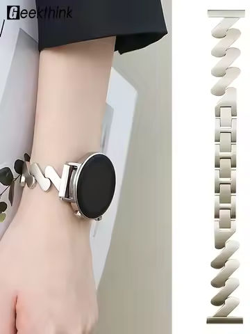 18 20 22mm Starlight Stainless Steel Band for Huawei Watch GT 4 41mm 2e/3 pro Metal Bracelet for Sam