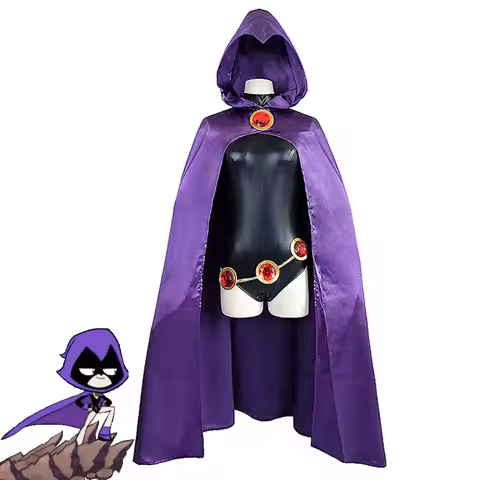 CJ Hero Raven Teen Cosplay Costume Titan Raven Halloween Performance Costume