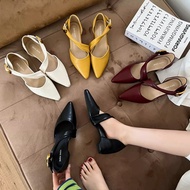 DAPAI SHOW Women's smooth leather shoes spring/summer 2026 with thin cross straps