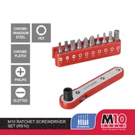 M10 Ratchet Screwdriver Set - RS 10