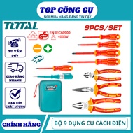 TOTAL TOTAL TOTAL Set of 9 insulated hand tools THKIST3092