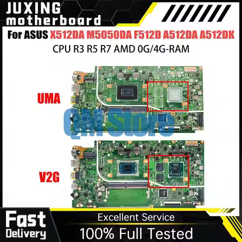 Laptop Mainboard For ASUS Vivobook X512DK M5050DA F512D A512DA S512DA A512DK X512DA Notebook Motherb