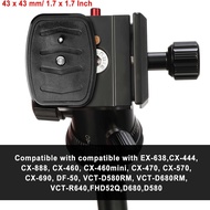 Photography Velbon Admiralty Quick Release Board QB-4W Suitable for FHD-52Q EX-638 CX-888 CX-460