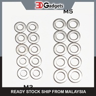 Stainless Steel Flat Washer M3/ M4/ M5 - 10pcs for 3D Printer