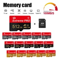 การ์ด SD ไมโคร TF การ์ด SD ขนาดเล็ก2TB 1TB Class10 V30การ์ดความจำการ์ดความจำ512GB Extreme Pro โทรศัพท์มือถือ256GB สำหรับ Lenovo