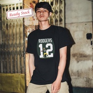 AARON RODGERS GREEN BAY PACKS Unisex Casual Tees New Cotton Ready to Ship