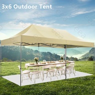3x6 Foldable Outdoor Tent Retractable 3x4.5 Tent Heavy Duty Sunshade Adjustable Height with Steel St