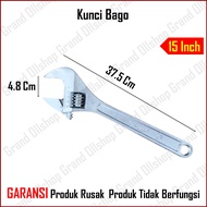 KUNCI INGGRIS Adjustable Wrench Ukuran 6 inch 8" inch 10" Inch 12" Inch 15 inch / Kunci Bago Baco Ingris Kecil Besar Murah