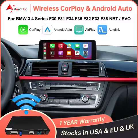 Wireless CarPlay Android Auto for BMW 3 4 Series F30 F31 F32 F33 F34 F35 F36 2012-2020 with Mirror L