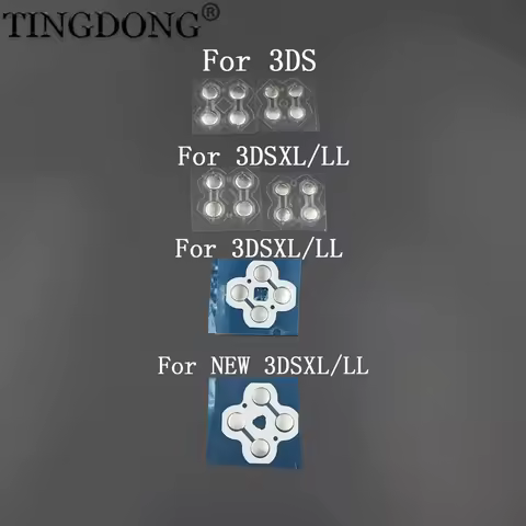 For Nintendo 3DS XL for New 3DS XL LL Controller D Pads D-Pad Metal Dome Snap Buttons Conductive Fil