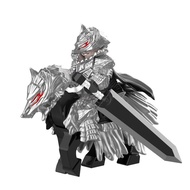 Wolf Warriors Style Legendary Medieval Third Party Minifigure Building Blocks Magnetic Cloak Mount W