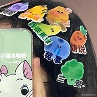 [emoji emoji Hair Clip] [Japanese Sweet Girl] Cute Funny Fruit Vegetables Harmony Emoticon Bag Hair 