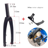 SILVEROCK MINI-01D Carbon Fork 16" 349 305 Caliper Disc Brake O.L.D 74mm 28.6mm fit for FNHON GUST Z