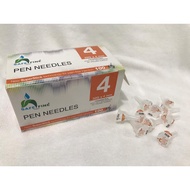 Insulin Pen Needles/ Jarum Insulin SafeFine 32Gx4MM size 4 100's