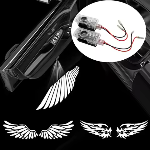 2X Car Door LED Welcome Light 3D Projector Lamp For Audi A3 8V 8P A6L A5 A7 Q3 Q5 Q7 A4 B5 B6 B7 B8 