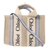Chloe 帆布Mini Woody Tote手挽肩背兩用袋