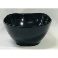 Square Bowl 5 Inches Black Real Melamine Flowerware Superware Group No.B2775-5