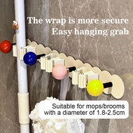Holder Mop Mount Wall Broom Hook Hanger Toilet Bathroom Kitchen Clamp Suction Cup