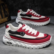 Men Men Sneakers Leather Sneakers Red Sneakers Black Sneakers Trendy Men's Shoes Fashion Men's Shoes
