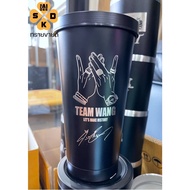 แก้วTEAM WANG #2 แก้วเก็บอุณหภูมิ  แก้วเก็บความเย็น ลายเลเซอร์ไม่ลอก ไม่จาง