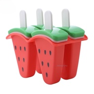 4 Grids Ice Cream Mold Popsicle Mold Form for Ice Cream Maker Fruit Ice Cube Mould Homemade DIY