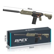 mainan tembakan pistol semi auto soft bullet blaster Gun Apex M416 / tembakan peluru busa