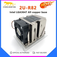 COOLSERVER 2U R82 Bộ Tản Nhiệt CPU Máy Chủ Máy Trạm Làm Mát 3 Ống Dẫn Nhiệt Làm Mát Chủ Động Intel L