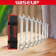 WiseUp Tools Heavy Duty Combination Spanner – 6MM, 9MM, 11MM, 12MM, 13MM, 14MM Durable Steel Spanner