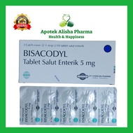 Bisacodyl Tablet Strip / Box - Bisacodil Obat Konstipasi / Pencahar / Sembelit / Susah Bab / Bisakod