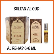Sultan al oud AL REHAB Perfume 100% Original (6ml ✕ 6pcs) Box Dubai/ Saudi Arabia