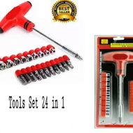Screwdriver set 24 in 1 Multifunction Wrench Shock Screwdriver Hammer T