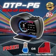 P6 F8 F9 PLUS Kereta OBD OBD2 Meter Pengimbas Digital Paparan Tolok Kelajuan Penggera Hud myvi axia 