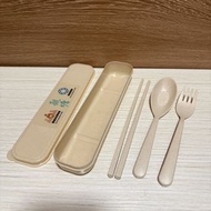 自備餐具套裝 筷子匙羹叉子收納盒一套 帶飯重覆使用環保餐具