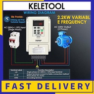 Inverter Variable Frequency Drive Single Phase VSD VFD 3 Outlets Inverter