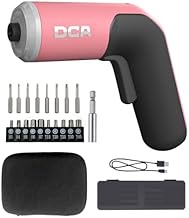 DCA 4V Electric Screwdriver Set, 5N·m with 2000mAh Li-ion Battery, 6.35mm Magnetic Hex Socket, USB-C
