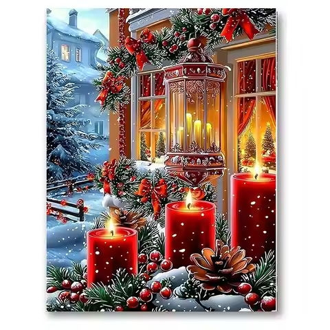 AB Diamond Adult Diamond Painting Set Candle Pattern Diamond Art Painting Decorative Painting Christ