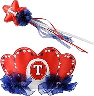 MLB Texas Rangers Princess Tiara and Magic Wand Set