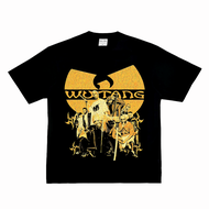 Wu Tang ฮิปฮอป Legend สไตล์อเมริกัน Small ปกเสื้อ Faded Pure ผ้าฝ้าย เสื้อยืดแขนสั้น ระบายอากาศได้ดี