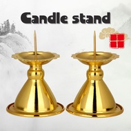 LILIN Candle Holder Brass Holder Catholic Prayer Candle Aromatherapy Banner Holder Decoration