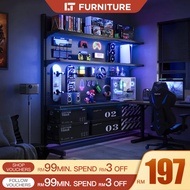 Standing Pegboard Gaming Room Setup Accessories Adjustable Book Shelf Gaming Room Decor Rak Buku Bes