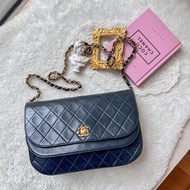 【日本中古】86-88年 罕有中古CHANEL Double Flap Bag 原裝貼附